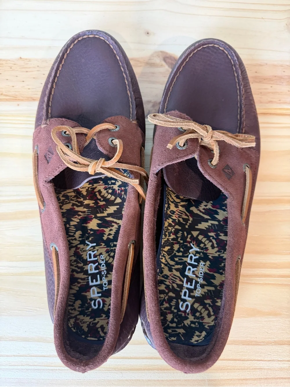 Men's Authentic Original Sperry Tumbled/Suede Boat Shoe - Brown (STS24531) Sz 12
